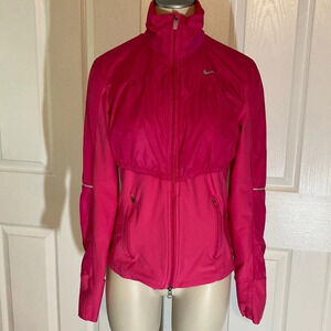 Nike FITDRY Full-Zip Pink Athletic Running Jacket S